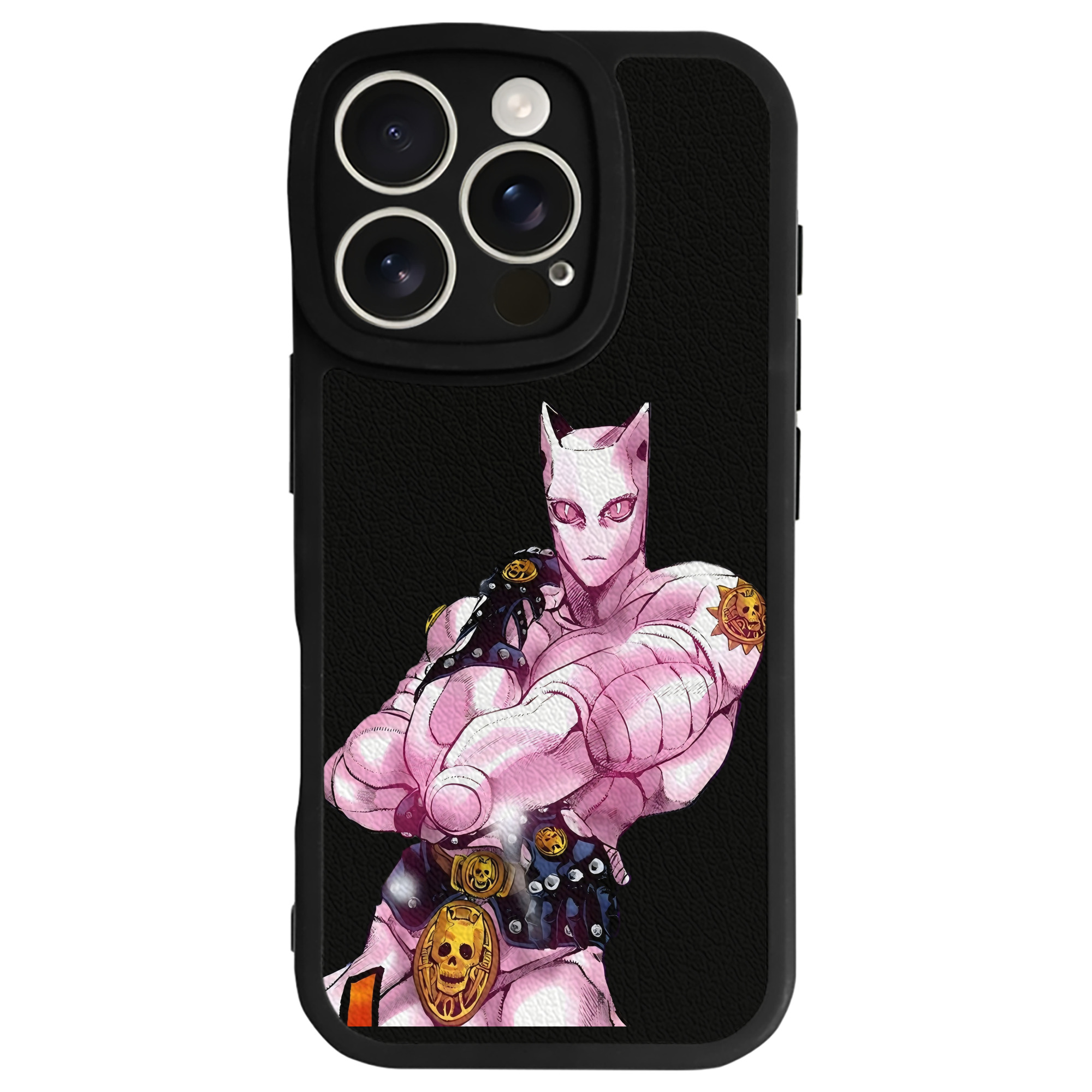 （画像用） ジョジョの奇妙な冒険 きら よしかげ JoJo's Bizarre Adventure Kira Yoshikage 【iPhone 16シリーズ対応】シリコンスマホケース（レザー調） 材質：シリコン